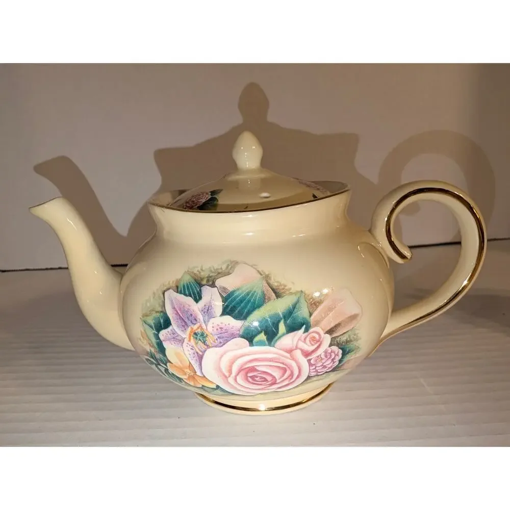 Vintage Crystal Cathedral Hour Of Power Bone China Tea Pot Sugar Bowl Creamer